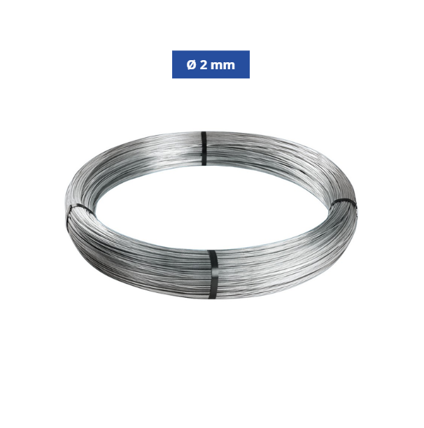 Confine Filo di Ferro Cotto Zincato Ø 2 mm N°13