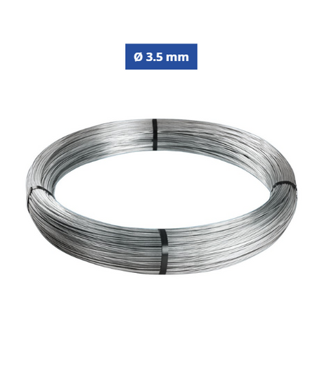 Confine Filo di Ferro Cotto Zincato Ø 3.5 mm N°18