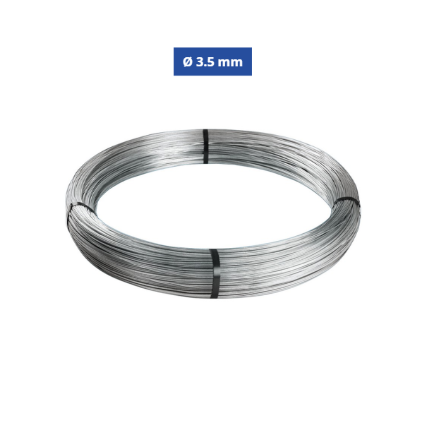 Confine Filo di Ferro Cotto Zincato Ø 3.5 mm N°18