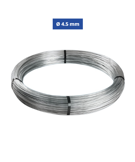 Confine Filo di Ferro Cotto Zincato Ø 4.5 mm N°20