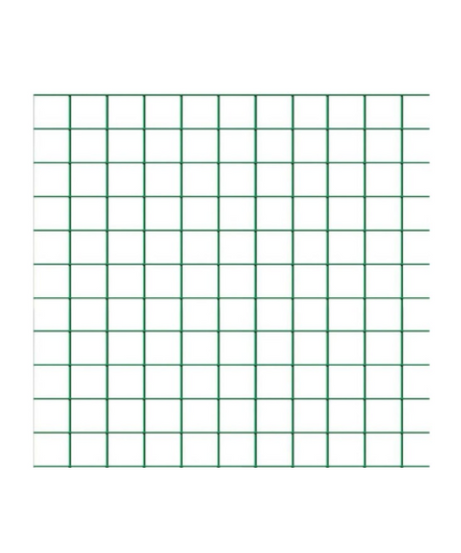 Confine RETE PER RECINZIONI PLAST. maglia mm.12x12 Ø filo mm.1,20 H cm. 50 col. Verde