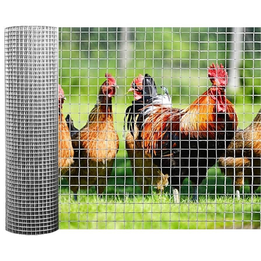 Confine Rete Recinzioni Elet/Zinc 25 m – Maglia 12x12 mm - Ø Filo 1,05 mm - H 100 cm