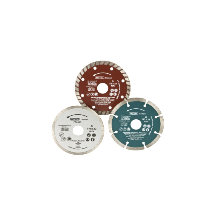Einhell SET DISCHI TRONCATORI DIAMANTATI 3 PZ.