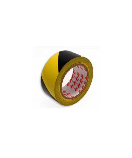 Eurocel Nastro Adesivo Segnaletico Giallo/Nero 50 mm 66 m