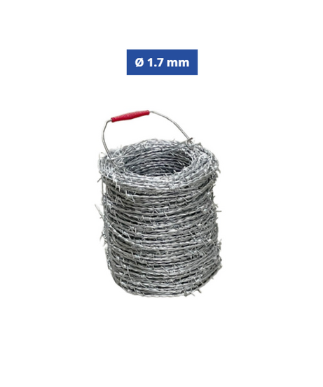 Filo Spinato Zincato 100 mt Ø 1.7 mm | Recinzioni Agricole