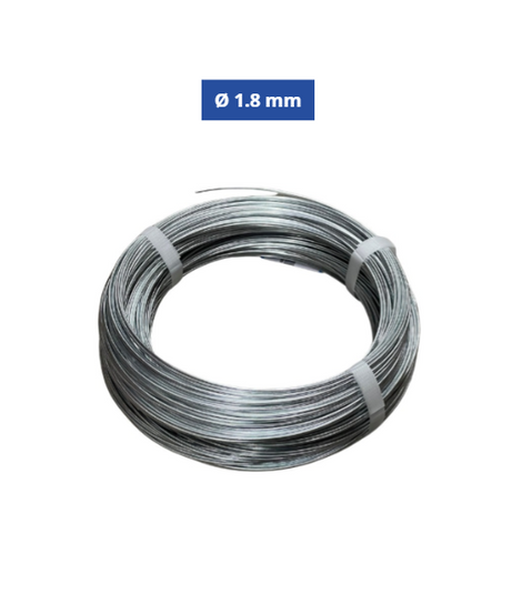 Filo Zincato per Tensione e Legatura Ø 1.80 mm – 100 m
