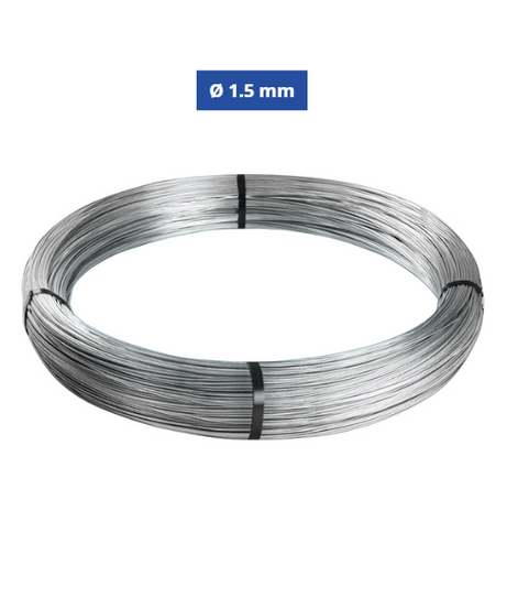 Filo di Ferro Cotto Zincato N°10 Ø 1.5 mm
