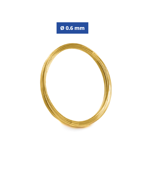 Filo di Ottone Cotto Ø 0.6 mm – 20 m