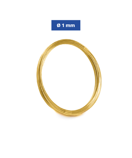 Filo di Ottone Cotto Ø 1 mm – 7 m