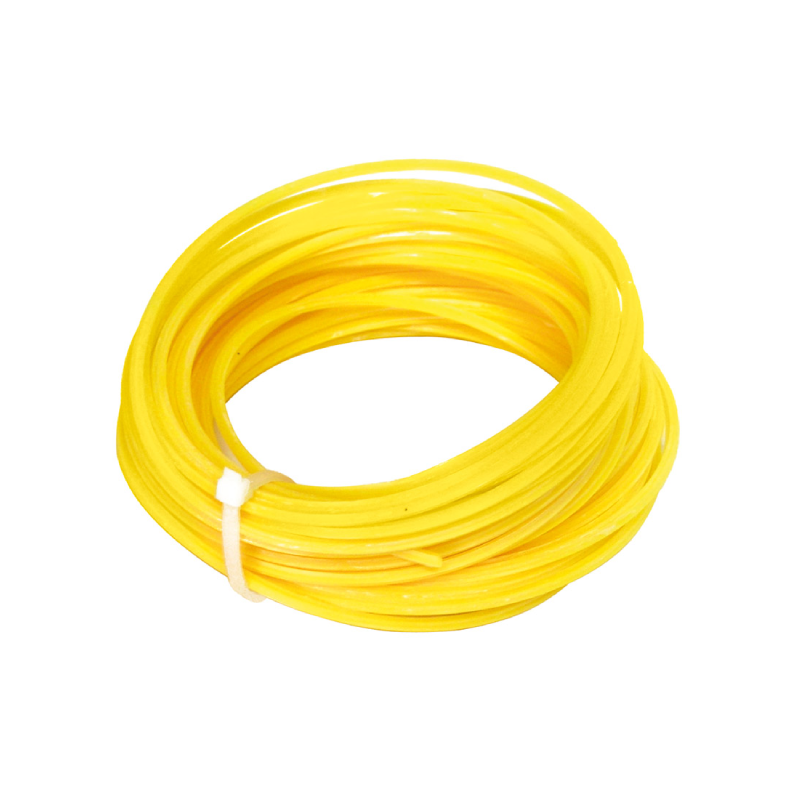 Filo quadrato per decespugliatore giallo — 3,0 mm x 10 m