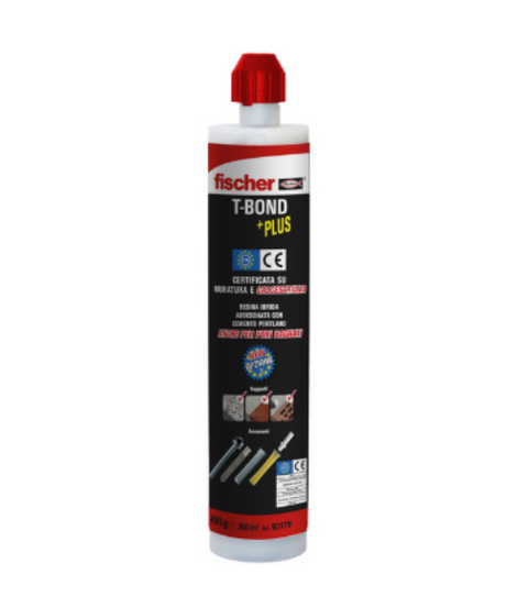 Fischer ANCORANTE CHIMICO T-BOND PLUS CARTUCCIA ml. 300