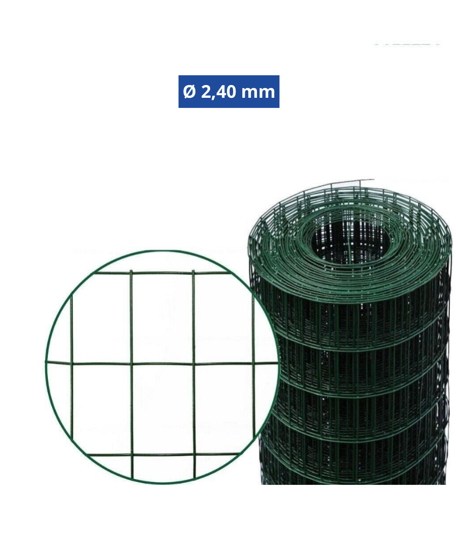 Frigerio Recinzioni Elettrosaldata 50x75mm Ø 2,40mm H 120cm – 25m