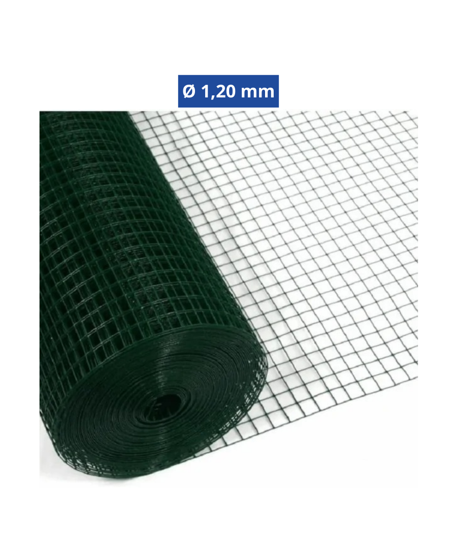 Frigerio Recinzioni Plastificata 13x13 mm Ø 1,20 mm H 150 cm 25 m