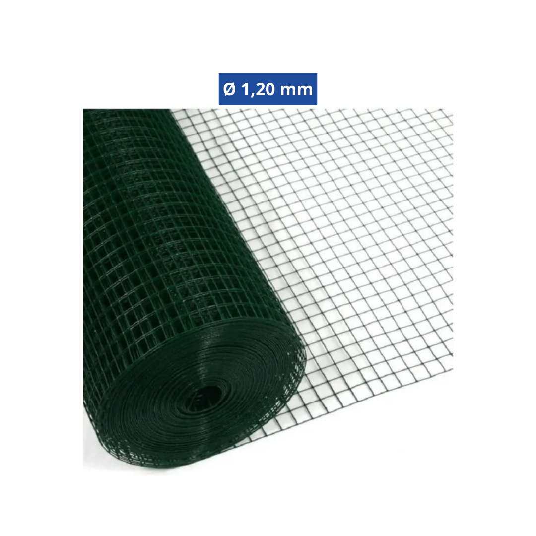 Frigerio Recinzioni Plastificata 13x13 mm Ø 1,20 mm H 150 cm 25 m