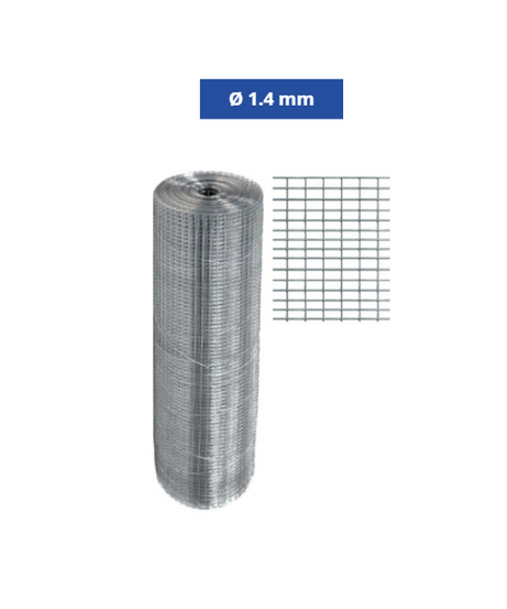 Frigerio Rete Elettrosaldata Zincata 13x25mm Ø 1.4mm H 80cm – 25m