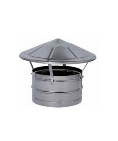 Fumaiolo Fisso Cinesino Zincato Ø 8 cm – Attacco Maschio