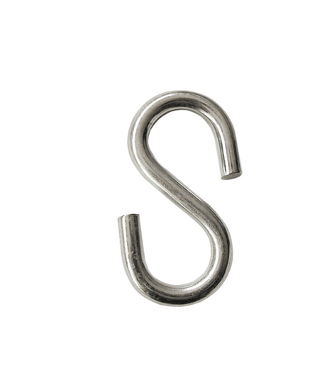 Gancio a Esse Ø mm. 3 (1/8) in Acciaio Zincato - 10 Pz