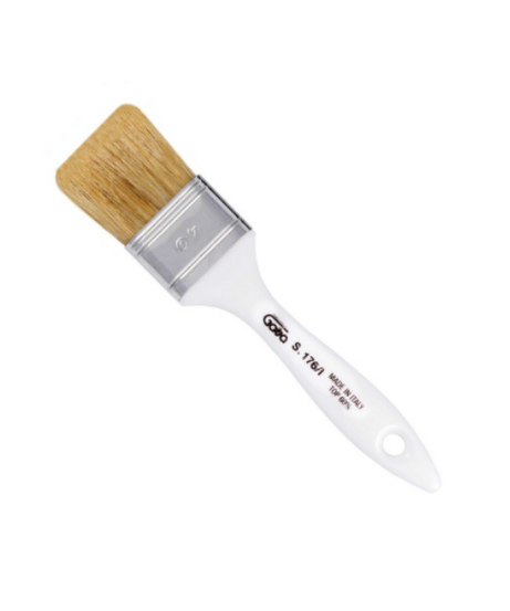 Gava PENNELLO PITTORE PENNELLESSA FAI DA TE MANICO IN PLASTICA mm. 40 (pura setola)