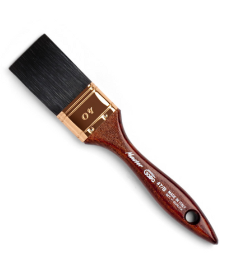 Gava PENNELLO PITTORE PENNELLESSA PROFESSIONALE SETOLA NERA mm. 30