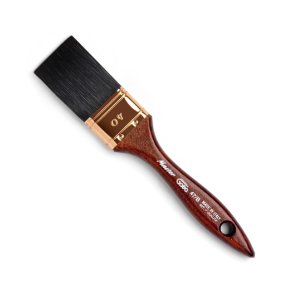 Gava PENNELLO PITTORE PENNELLESSA PROFESSIONALE SETOLA NERA mm. 30