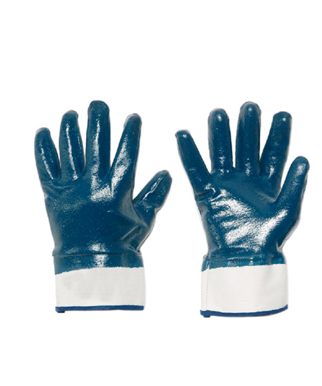 Guanti NBR dorso chiuso con manichetta TG 10