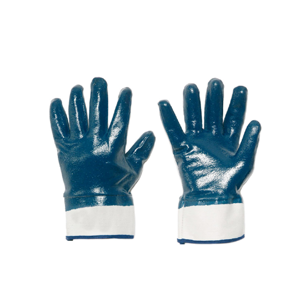 Guanti NBR dorso chiuso con manichetta TG 10