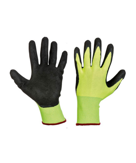 Guanti alta visibilità spalmati in nitrile - tg 11