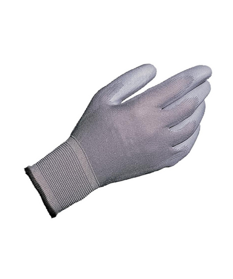 Guanti grigi in nylon spalmati in poliuretano - tg 10