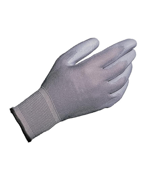 Guanti grigi in nylon spalmati in poliuretano - tg 8