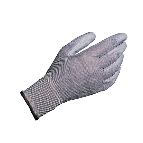 Guanti grigi in nylon spalmati in poliuretano - tg 8