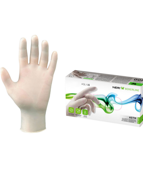 Guanti in lattice ASTM per uso alimentare - Taglia L - 100 Pz