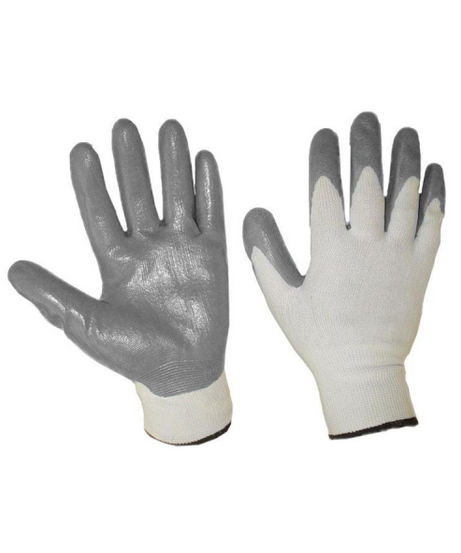 Guanti in nitrile foam grigio TG 10