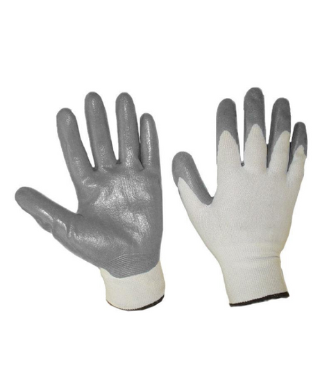 Guanti in nitrile foam grigio TG 6