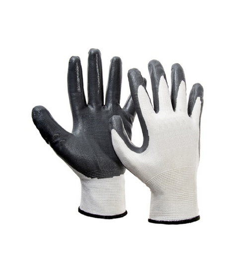 Guanti in nitrile foam grigio TG 7