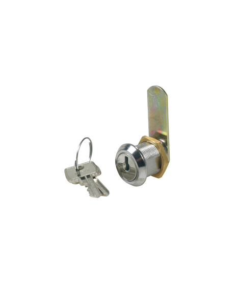IBFM Serratura per Mobili a Cilindro Cromato Ø19 mm – Lunghezza 25 mm