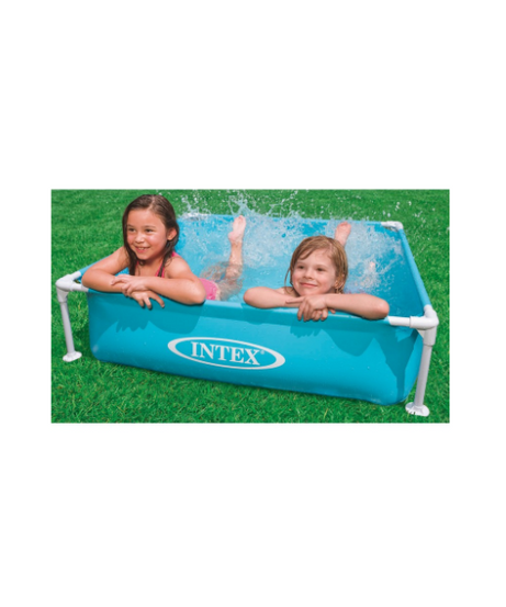 Intex PISCINA QUADRATA MINI FRAME cm. 122_122_30 h (lt. 342) col. Blu