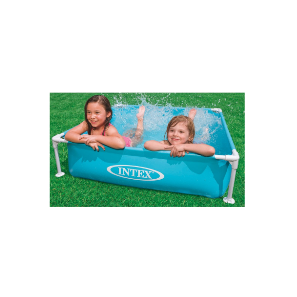 Intex PISCINA QUADRATA MINI FRAME cm. 122_122_30 h (lt. 342) col. Blu