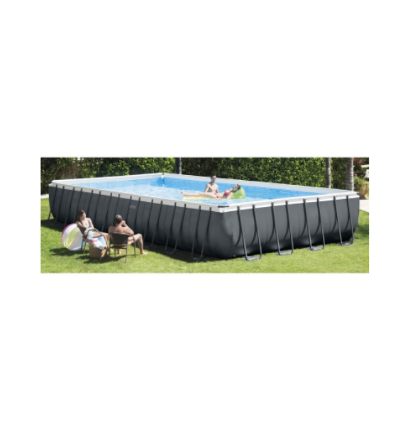 Intex PISCINA RETTANGOLARE ULTRA XTR FRAME CON POMPA A SABBIA cm. 732_366_132 h