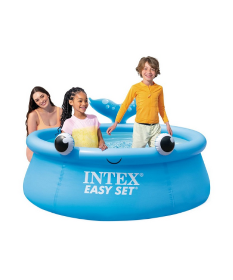 Intex PISCINA TONDA AUTOPORTANTE EASY SET JOLLY WHALE cm. 183_51 h lt. 880