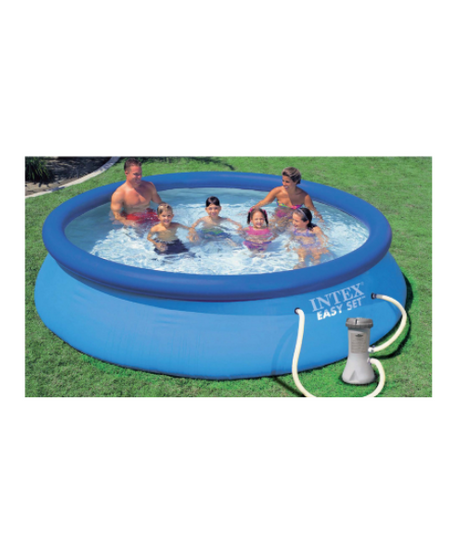 Intex PISCINA TONDA EASY SET AUTOPORTANTE CON POMPA FILTRO Ø cm. 366_76 h