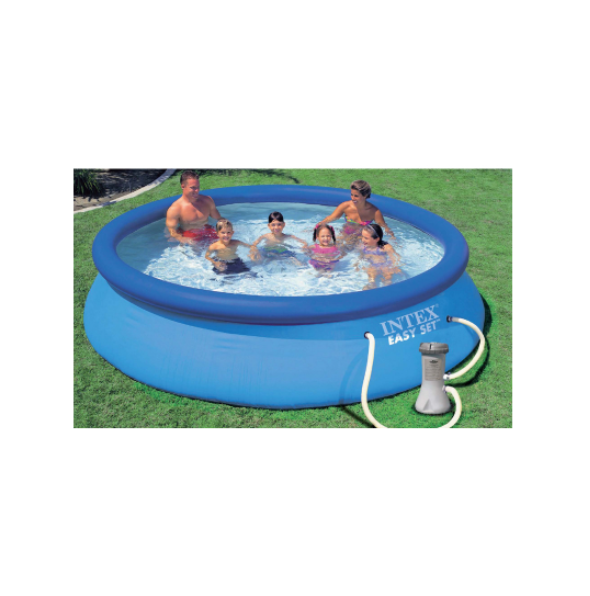 Intex PISCINA TONDA EASY SET AUTOPORTANTE CON POMPA FILTRO Ø cm. 366_76 h