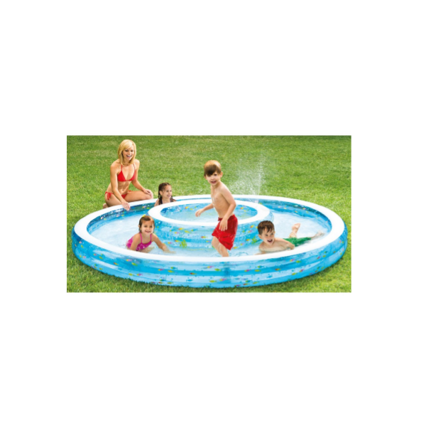 Intex PISCINA TONDA GONFIABILE BABY FISH DOUBLE cm. 279_36 lt. 990_232
