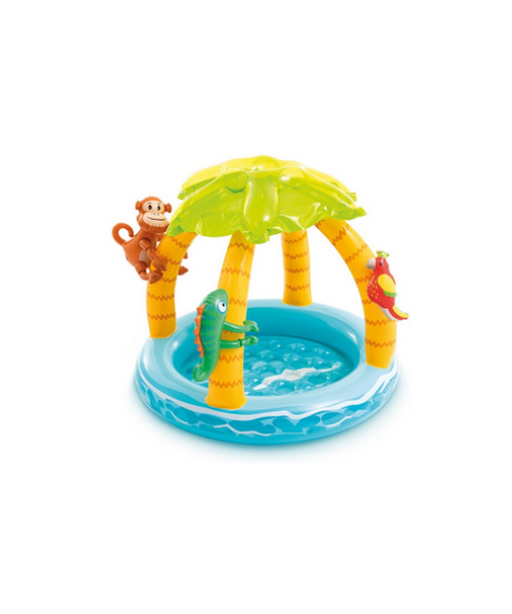 Intex PISCINA TONDA GONFIABILE BABY PALMA cm. 102_86 h (lt. 45)