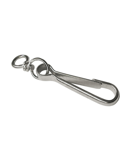 Moschettone Simplex mm. 50 in Acciaio Nichelato