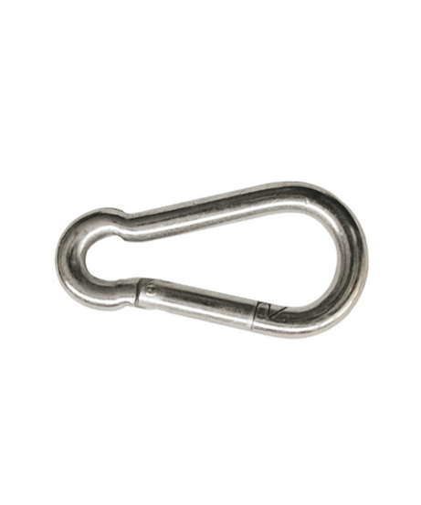 Moschettone Tipo Pompiere – Acciaio Zincato – mm. 60