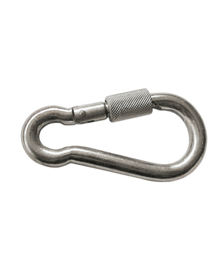 Moschettone Tipo Pompiere a Vite – Acciaio Zincato – mm. 100