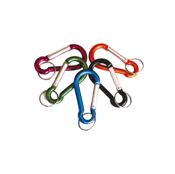 Moschettone Tipo Pompiere con Anello – mm. 7x70 – Colori Assortiti