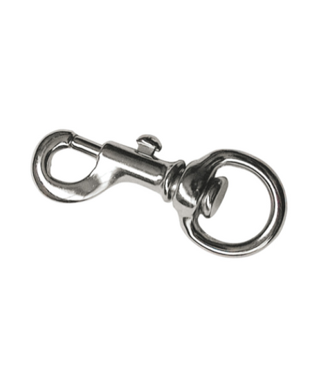 Moschettone Tipo Redini mm. 55 in Acciaio Nichelato