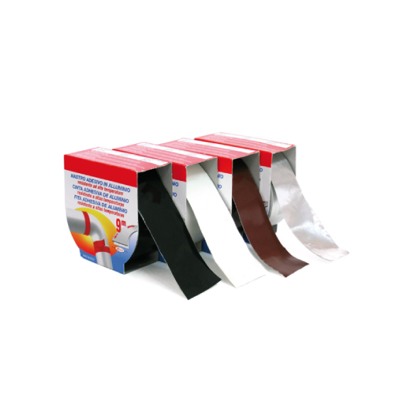 NASTRO ADESIVO PER TUBI STUFA ALTE TEMPERATURE 40x9 Marrone