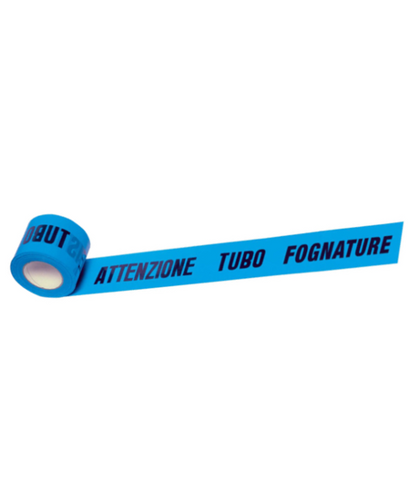 Nastro Segnaletico “Attenzione Tubazioni Fogna” 10 cm 200 m – Blu